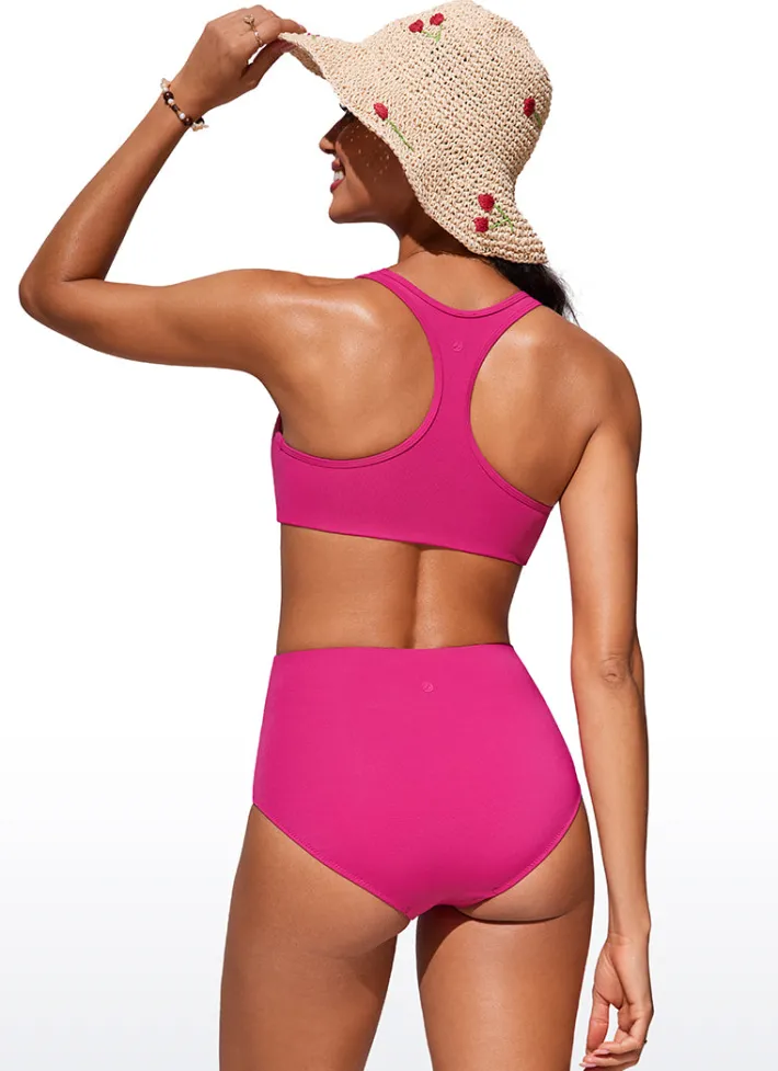 Discount CRZ YOGA U Neck Bikini Top Racerback