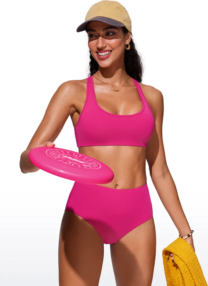 Discount CRZ YOGA U Neck Bikini Top Racerback