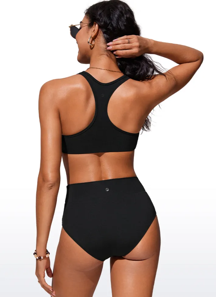 Discount CRZ YOGA U Neck Bikini Top Racerback