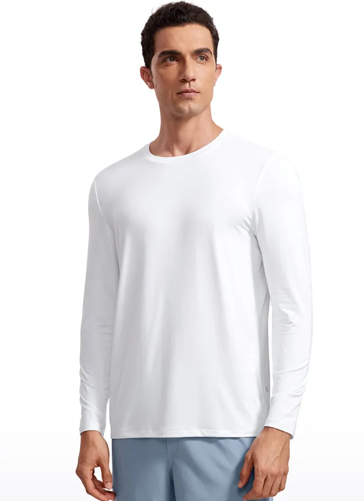 Fashion CRZ YOGA Ultralight Crewneck Long Sleeves Shirts