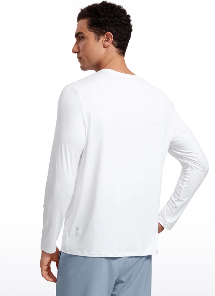 Fashion CRZ YOGA Ultralight Crewneck Long Sleeves Shirts