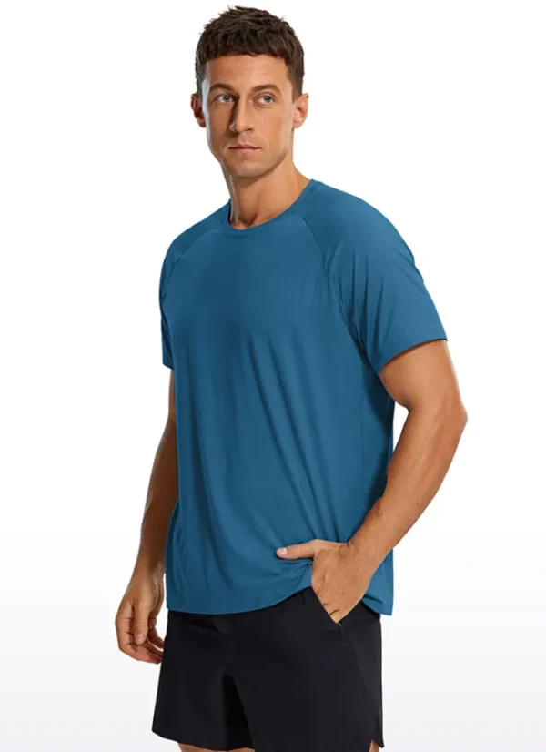 Fashion CRZ YOGA Workout Short Sleeve Round Neck