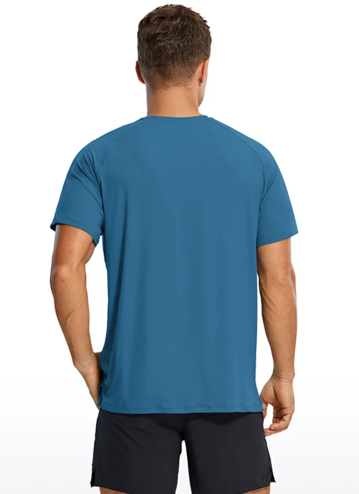 Fashion CRZ YOGA Workout Short Sleeve Round Neck