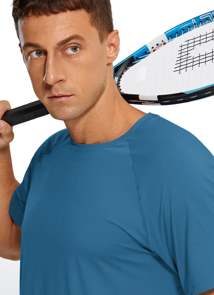 Fashion CRZ YOGA Workout Short Sleeve Round Neck
