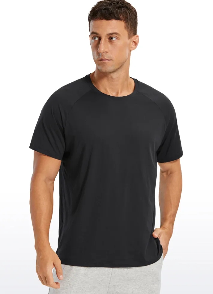 Fashion CRZ YOGA Workout Short Sleeve Round Neck