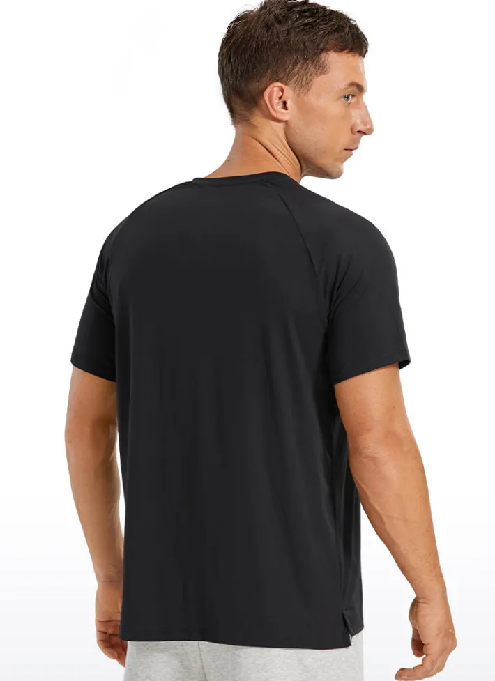 Fashion CRZ YOGA Workout Short Sleeve Round Neck