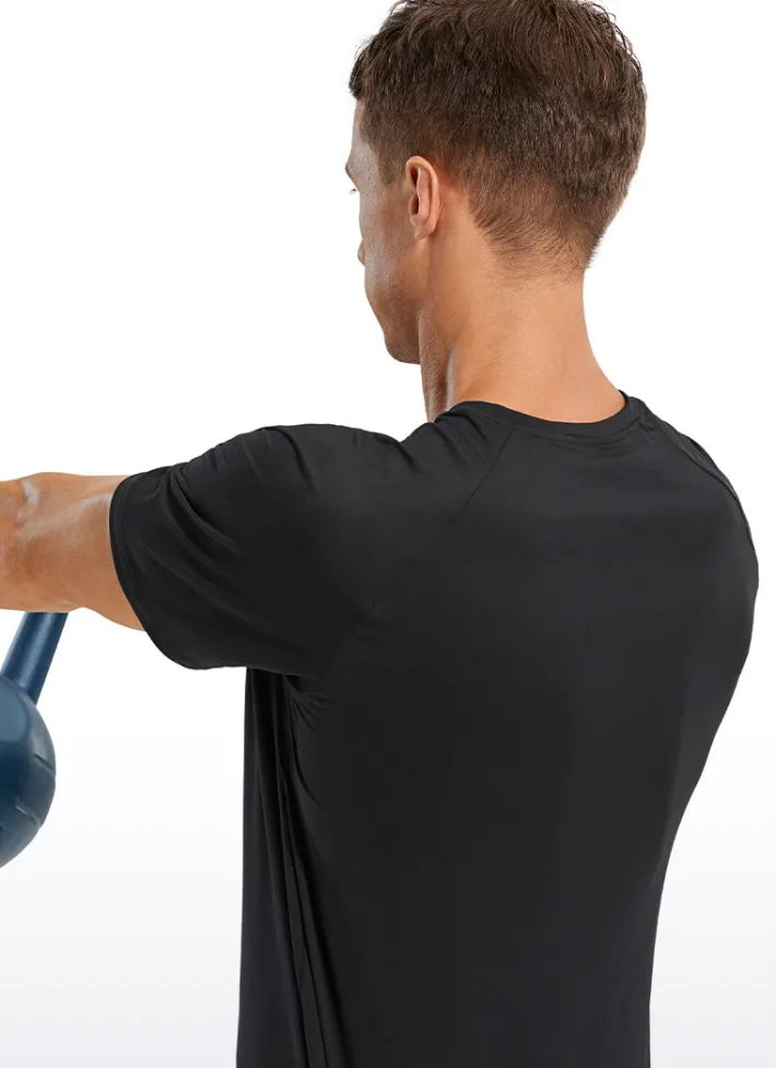 Fashion CRZ YOGA Workout Short Sleeve Round Neck