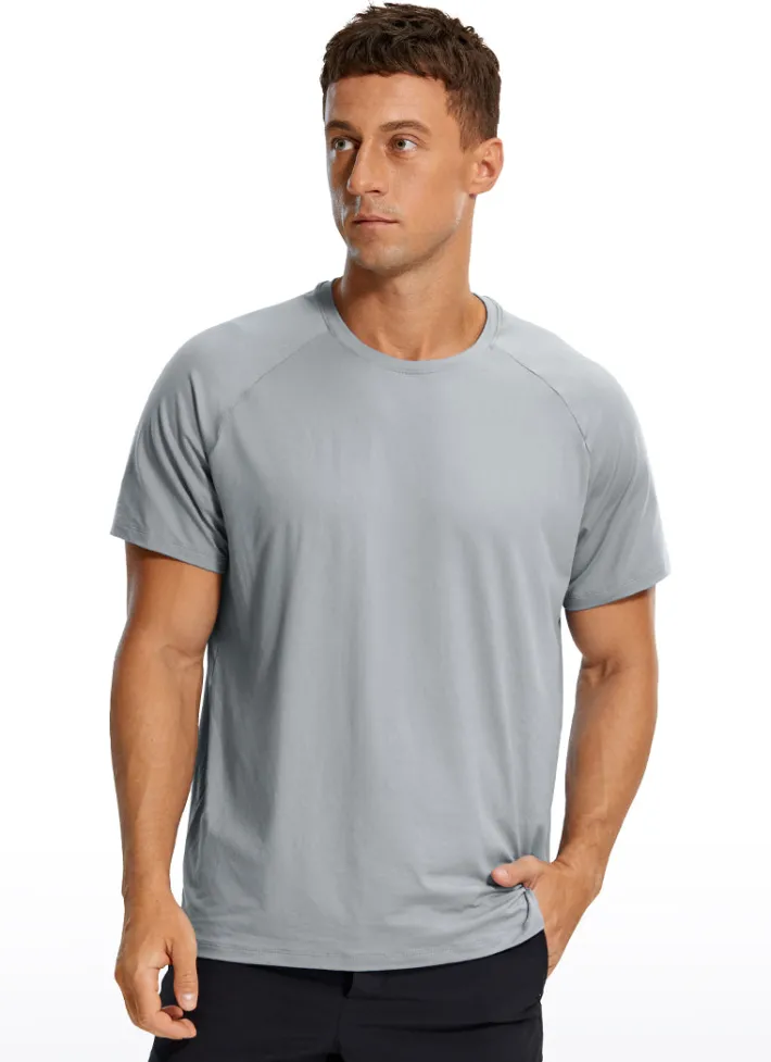 Fashion CRZ YOGA Workout Short Sleeve Round Neck