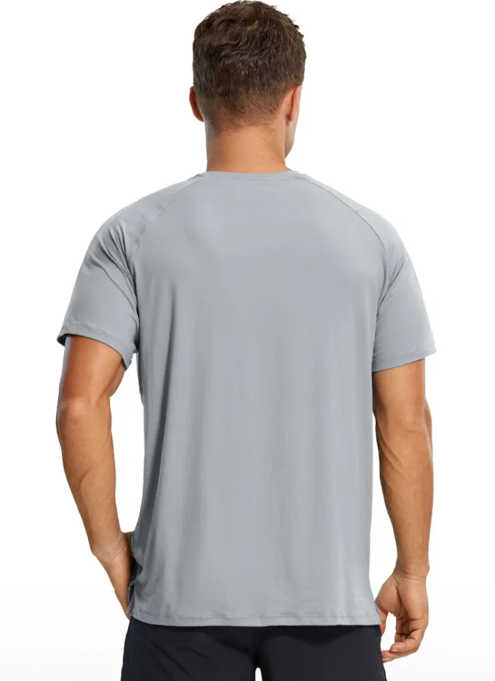 Fashion CRZ YOGA Workout Short Sleeve Round Neck
