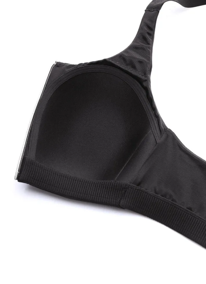 New CRZ YOGA Zip Front High Impact Sports Bra